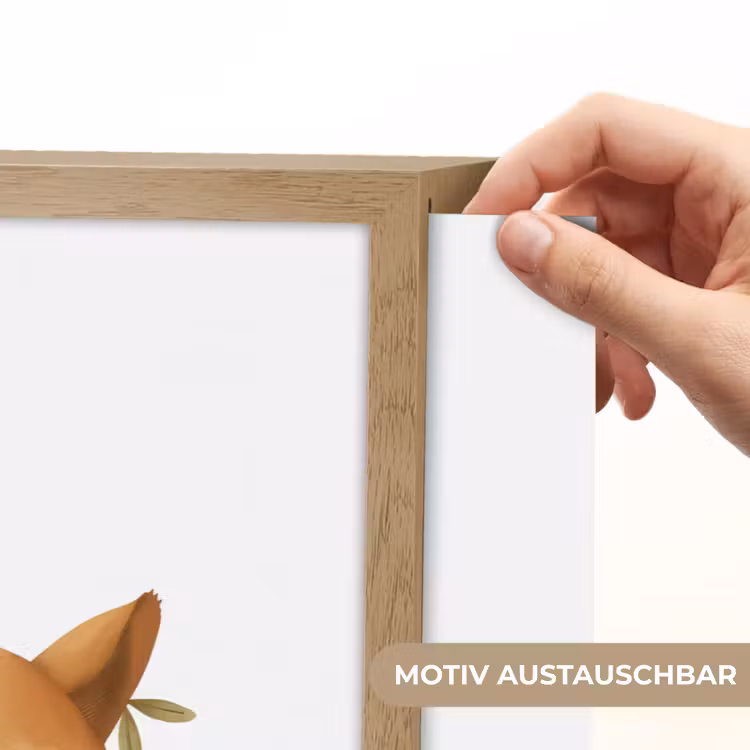 Vos - Dier - Bosdieren Light Box met batterij (Wandlamp kind) middel -USP_websiteprintDE