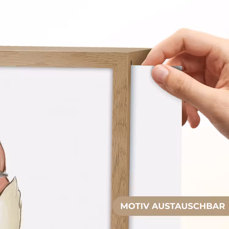 Vos - Dier - Bosdieren Light Box met batterij (Wandlamp kind) middel -USP_websiteprintDE