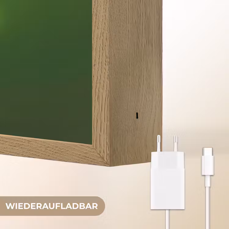 Voetbal - Groen - Omhaal Light Box met batterij (Wandlamp kind) middel -USP_websiteoplaadbaarDE