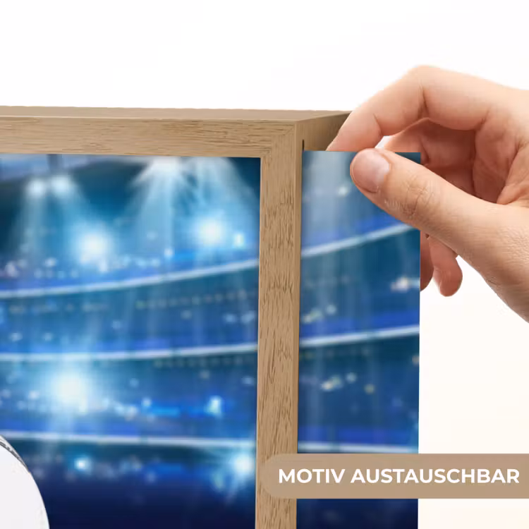 Voetbal - Stadion - Bal - Jongens Light Box met batterij (Wandlamp kind) middel -USP_websiteprintDE
