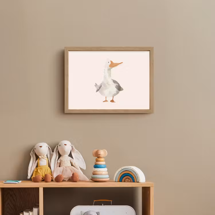 Gans - Eend - Boerderij - Dieren Light Box met batterij (Wandlamp kind) middel -sfeer2_kind