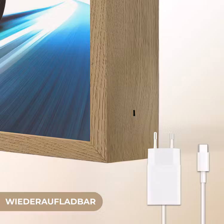 Gele raceauto - Kleurrijk - Neon Light Box met batterij (Wandlamp kind) middel -USP_websiteoplaadbaarDE