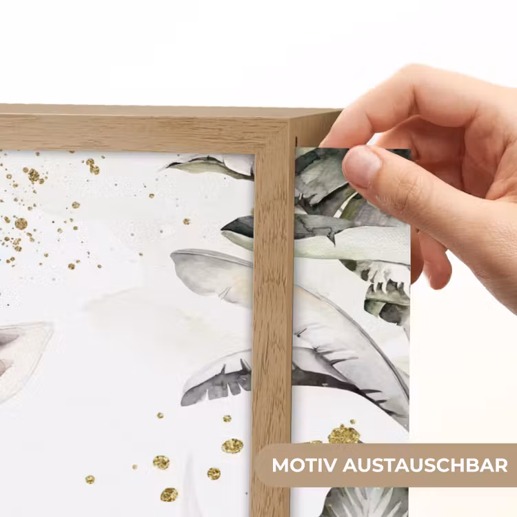 Giraffe - Natuur - Kinderen - Dieren Light Box met batterij (Wandlamp kind) middel -USP_websiteprintDE