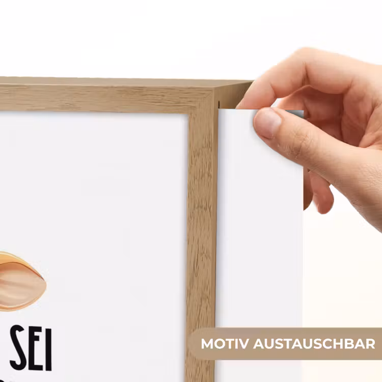 Giraf - Wees slim - Quote - Dier Light Box met batterij (Wandlamp kind) middel -USP_websiteprintDE