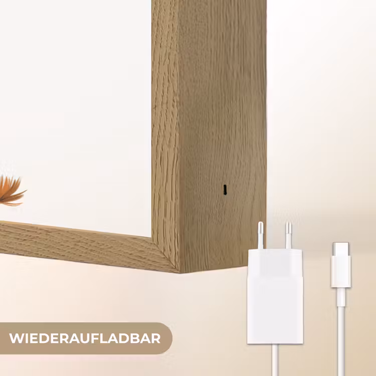 Giraf - Dier - Wilde dieren Light Box met batterij (Wandlamp kind) middel -USP_websiteoplaadbaarDE