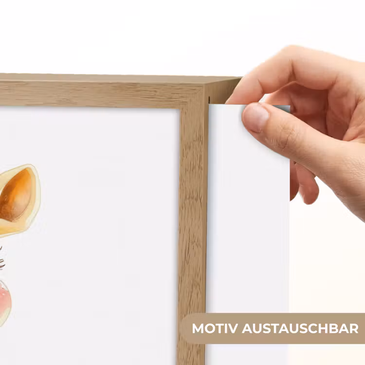 Giraf - Baby dier - Wilde dieren Light Box met batterij (Wandlamp kind) middel -USP_websiteprintDE