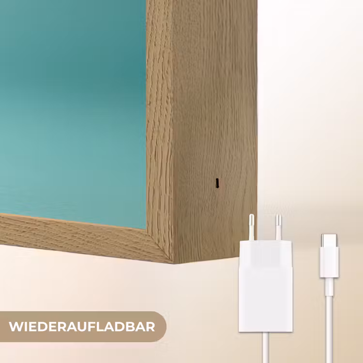 Hamster - Wortel - Blauw Light Box met batterij (Wandlamp kind) middel -USP_websiteoplaadbaarDE