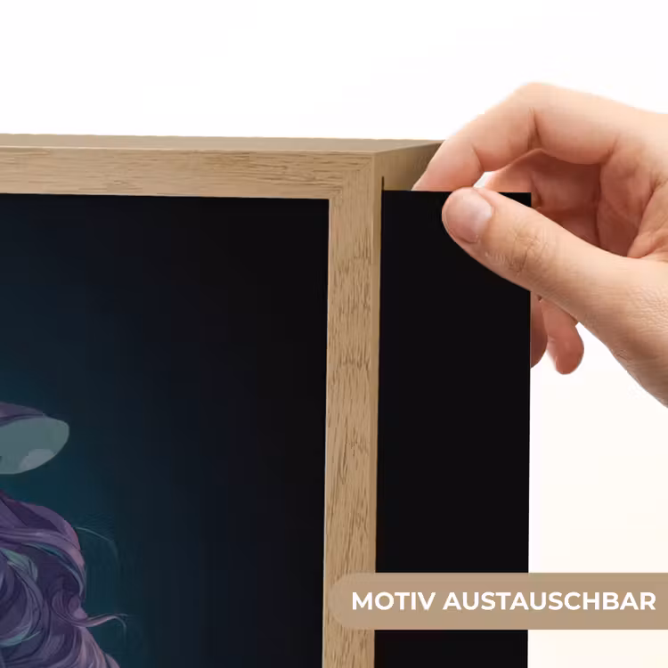 Heks - Magie - Heksenketel - Paars Light Box met batterij (Wandlamp kind) middel -USP_websiteprintDE