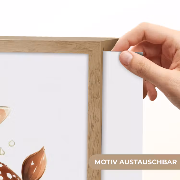 Hert - Dier - Bruin Light Box met batterij (Wandlamp kind) middel -USP_websiteprintDE