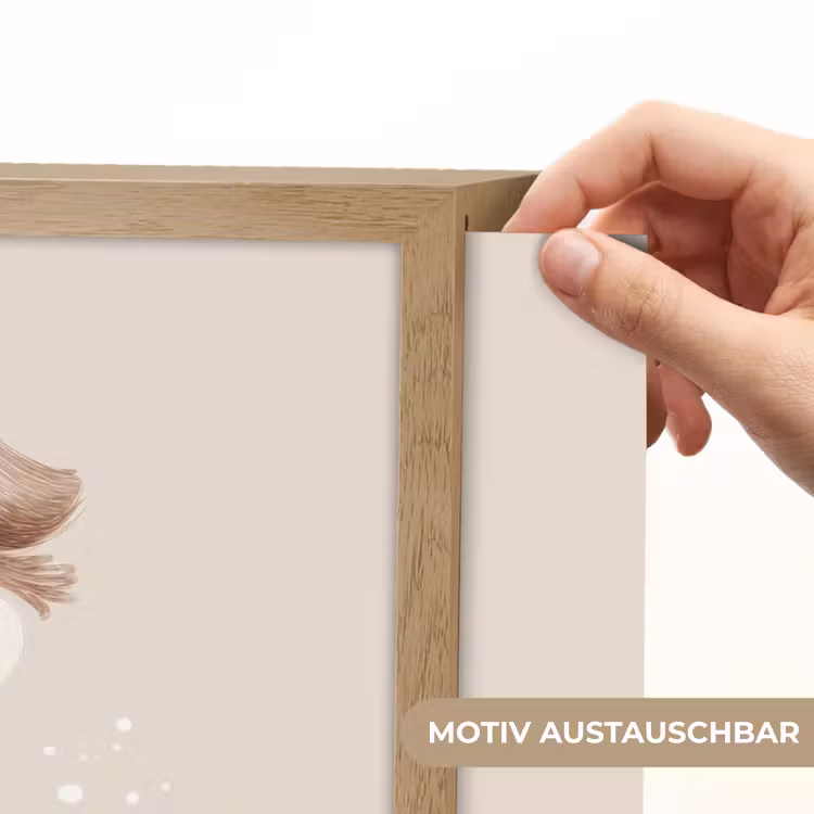 Hond - Gevlekt - Bruin Light Box met batterij (Wandlamp kind) middel -USP_websiteprintDE