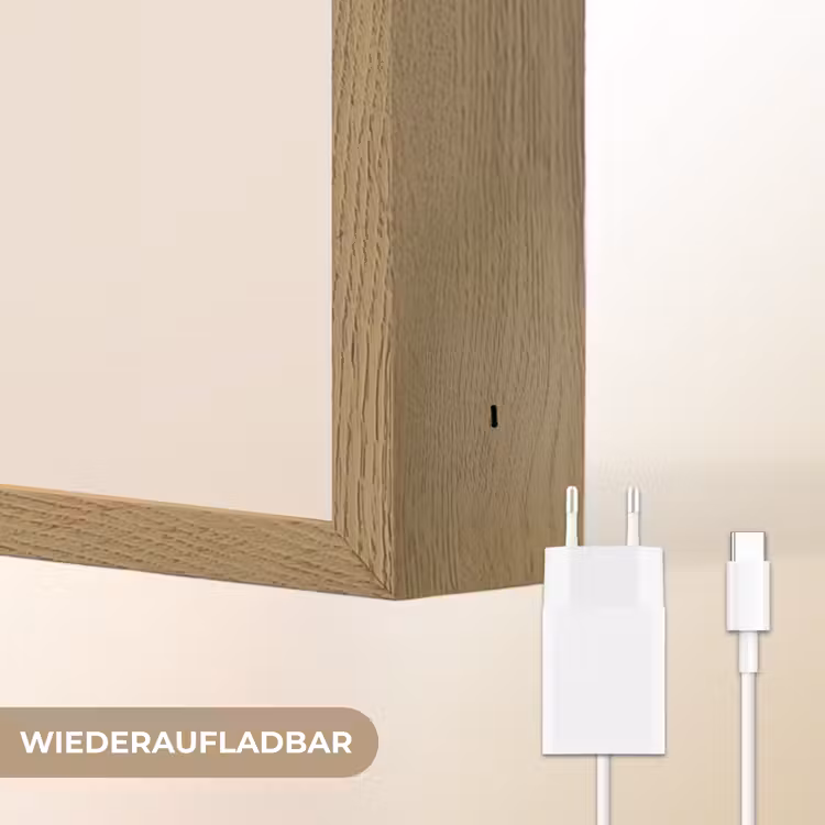 Hond - Gevlekt - Bruin Light Box met batterij (Wandlamp kind) middel -USP_websiteoplaadbaarDE