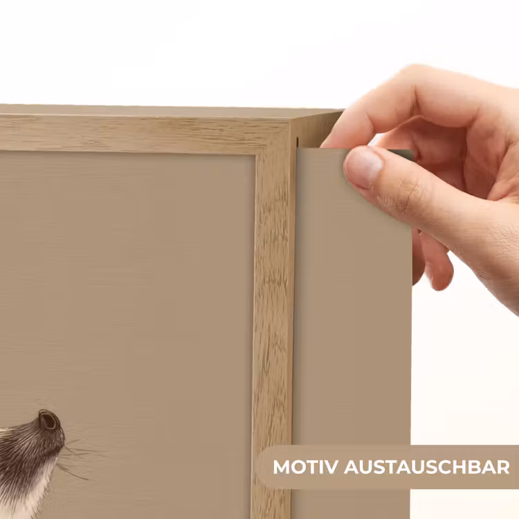 Egel - Snuitje - Bruin - Stekels Light Box met batterij (Wandlamp kind) middel -USP_websiteprintDE