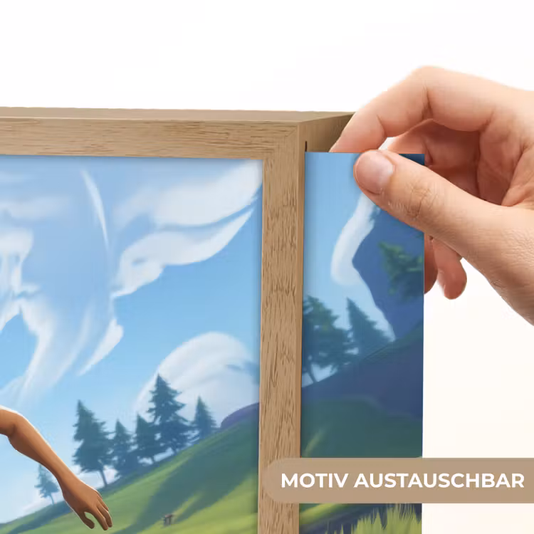 Illustratie - Voetbal - Game - Grasveld Light Box met batterij (Wandlamp kind) middel -USP_websiteprintDE