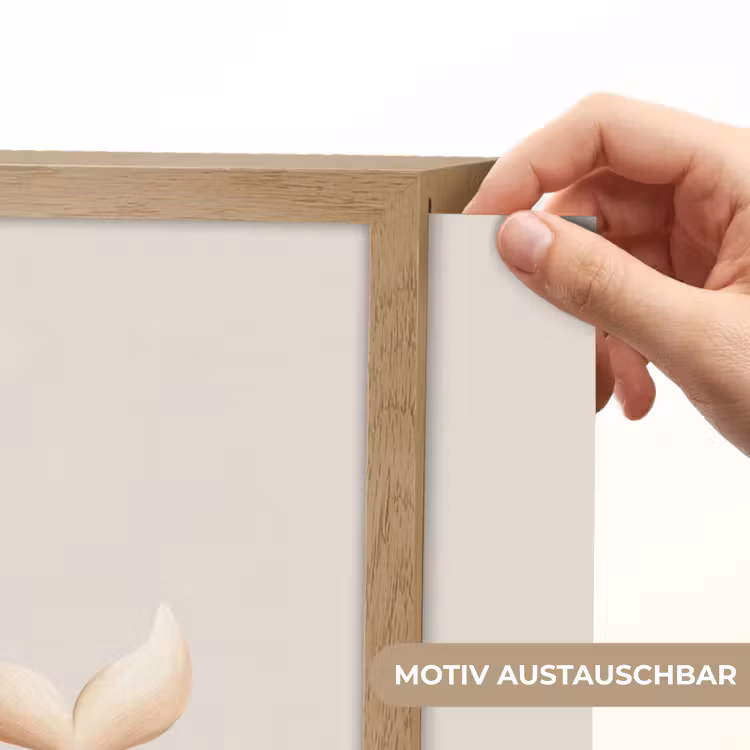 Illustratie - Minimalistisch - Illustratie - Bloemen Light Box met batterij (Wandlamp kind) middel -USP_websiteprintDE