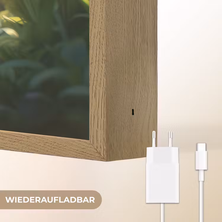 Jongen - Voetbal - Bos Light Box met batterij (Wandlamp kind) middel -USP_websiteoplaadbaarDE