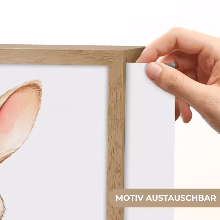 Konijn - Roze - Bellen Light Box met batterij (Wandlamp kind) middel -USP_websiteprintDE