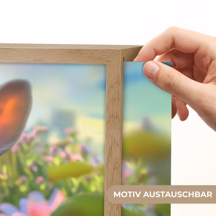 Konijn - Dieren - Natuur Light Box met batterij (Wandlamp kind) middel -USP_websiteprintDE