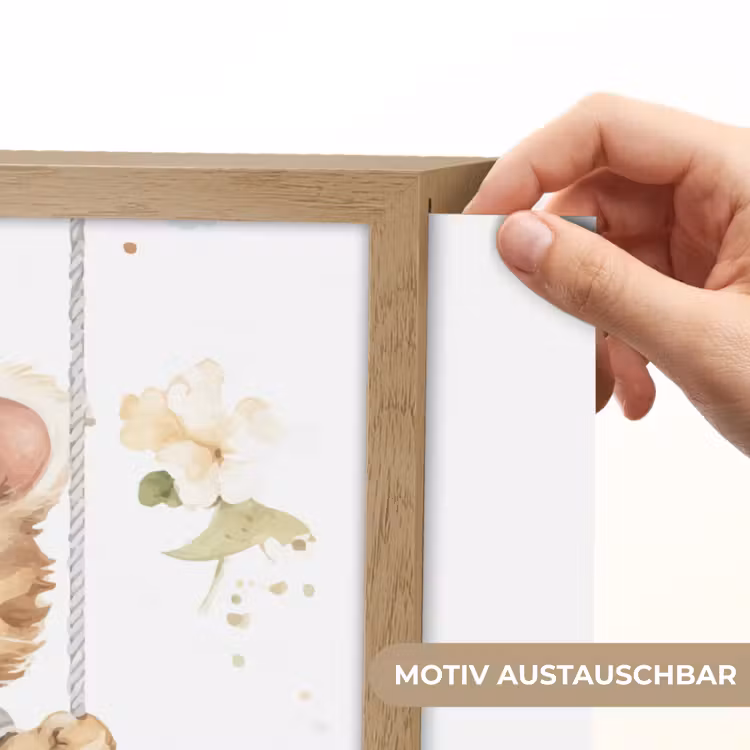 Poes - Baby - Dier - Kinderen Light Box met batterij (Wandlamp kind) middel -USP_websiteprintDE