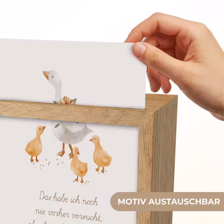 Kinderen - Ganzen - Beige - Quote - Boerderij Light Box met kabel (Wandlamp kind) klein -USP_websiteprintDE