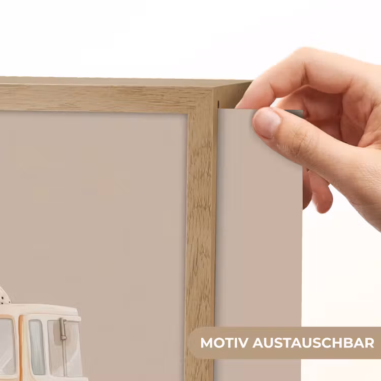Kiepwagen - Auto - Beige Light Box met batterij (Wandlamp kind) middel -USP_websiteprintDE