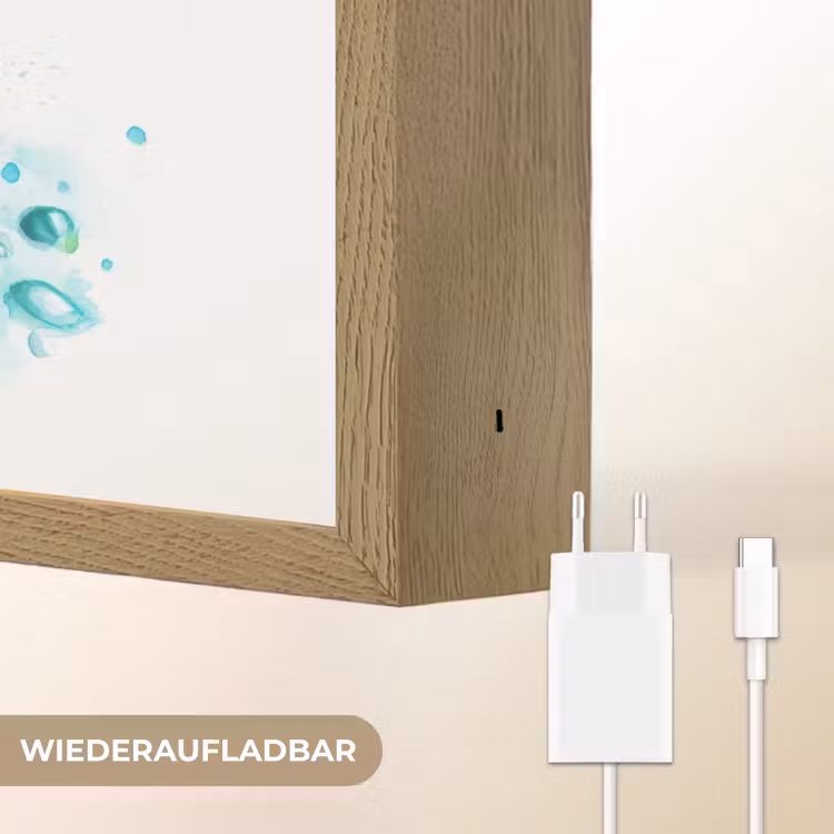 Eendje - Badeend - Geel Light Box met batterij (Wandlamp kind) middel -USP_websiteoplaadbaarDE