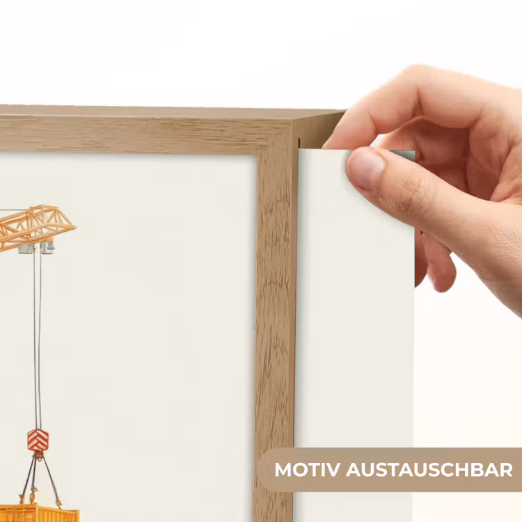 Kraan - Oranje - Scheepscontainer Light Box met batterij (Wandlamp kind) middel -USP_websiteprintDE