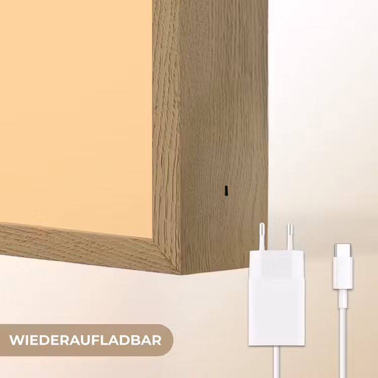Koe - Oranje - Cartoon Light Box met batterij (Wandlamp kind) middel -USP_websiteoplaadbaarDE