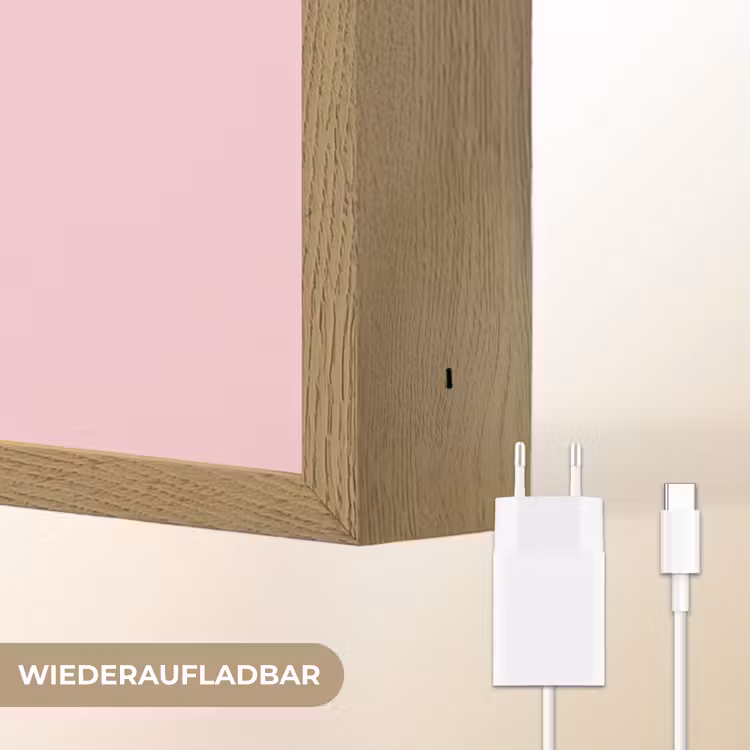 Lama - Zonnebril - Roze Light Box met batterij (Wandlamp kind) middel -USP_websiteoplaadbaarDE