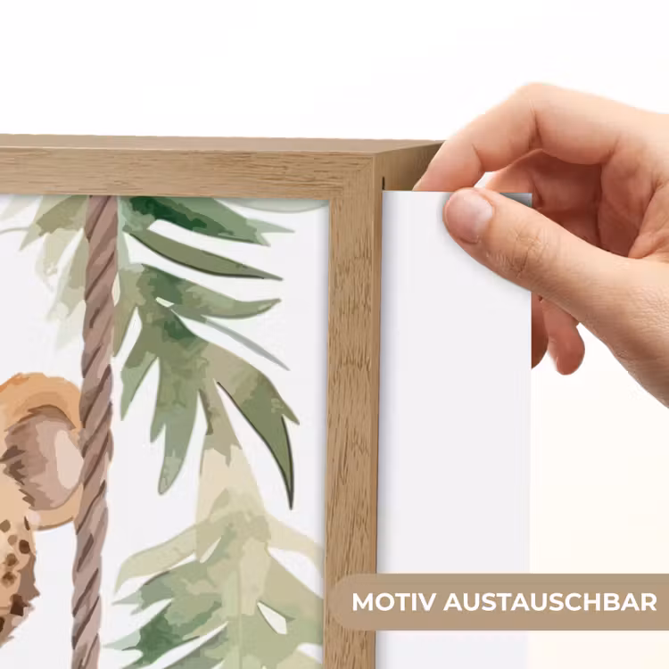 Luipaard - Dier - Kinderen - Jungle Light Box met batterij (Wandlamp kind) middel -USP_websiteprintDE