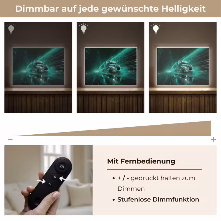 Vrachtwagen - Snelheid - Groen - Neon Light Box met batterij (Wandlamp kind) middel -USP_dimbaarDE