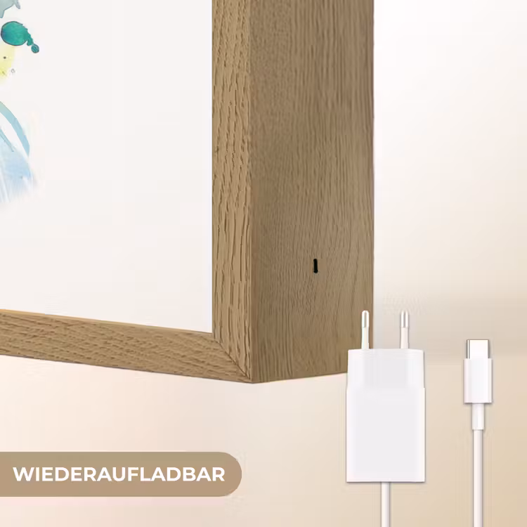 Leeuw - Verf - Kleurrijk - Wit - Dier Light Box met batterij (Wandlamp kind) middel -USP_websiteoplaadbaarDE