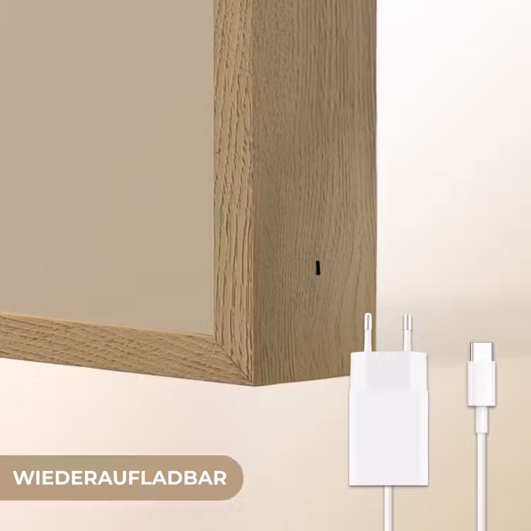 Leeuw - Oranje bloemen - Vriendelijk Light Box met batterij (Wandlamp kind) middel -USP_websiteoplaadbaarDE
