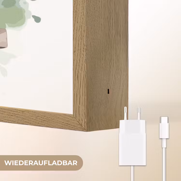 Leeuw - Dier - Kinderen - Jungle Light Box met batterij (Wandlamp kind) middel -USP_websiteoplaadbaarDE
