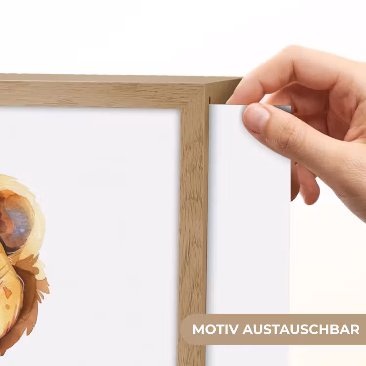 Leeuw - Baby dier Light Box met batterij (Wandlamp kind) middel -USP_websiteprintDE