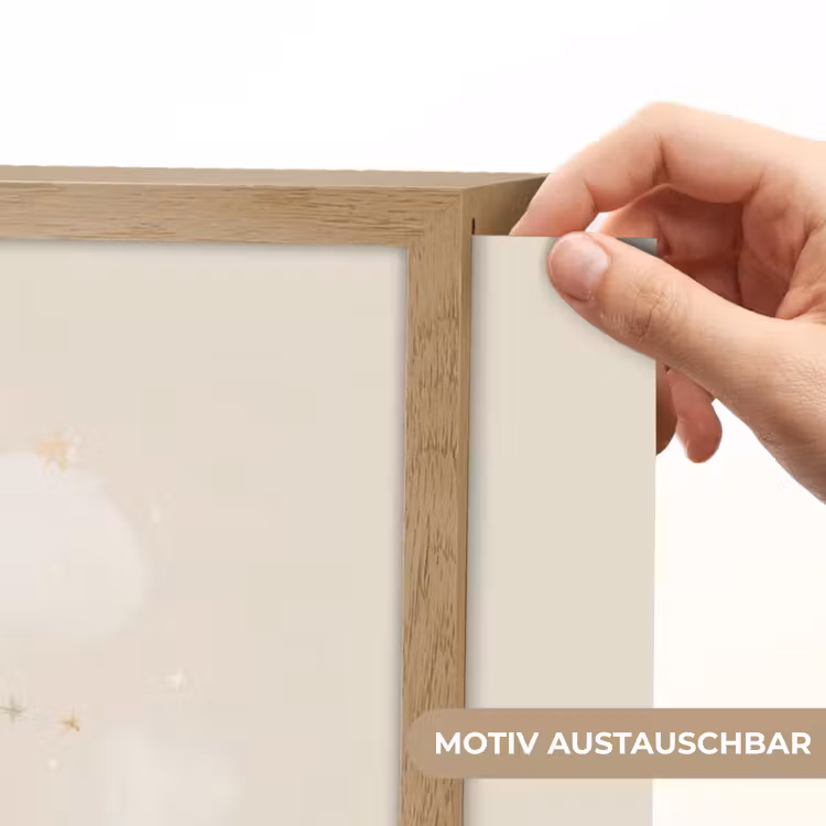 Meisje - Voetbal - Beige Light Box met batterij (Wandlamp kind) middel -USP_websiteprintDE