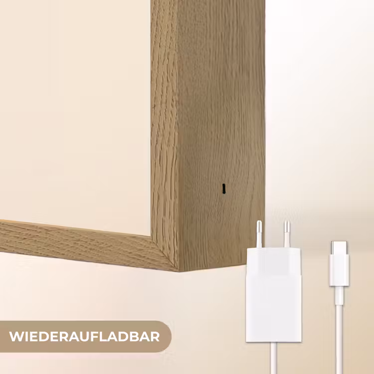 Meisje - Voetbal - Beige Light Box met batterij (Wandlamp kind) middel -USP_websiteoplaadbaarDE