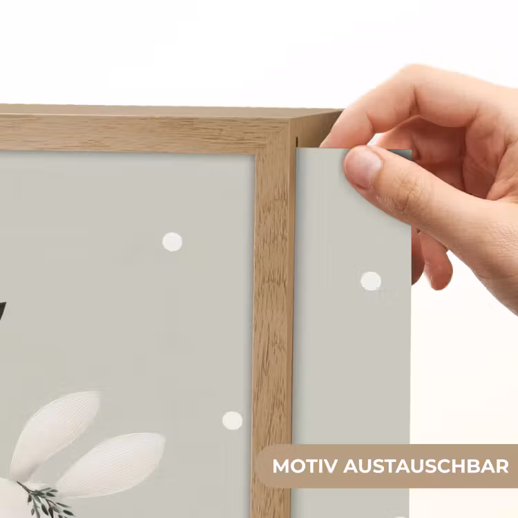 Minimalistisch - Dieren - Bladeren - Stippen Light Box met batterij (Wandlamp kind) middel -USP_websiteprintDE