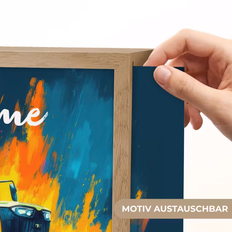 Abstract - Tractor - Groen Light Box met batterij (Wandlamp kind) middel -USP_websiteprintDE