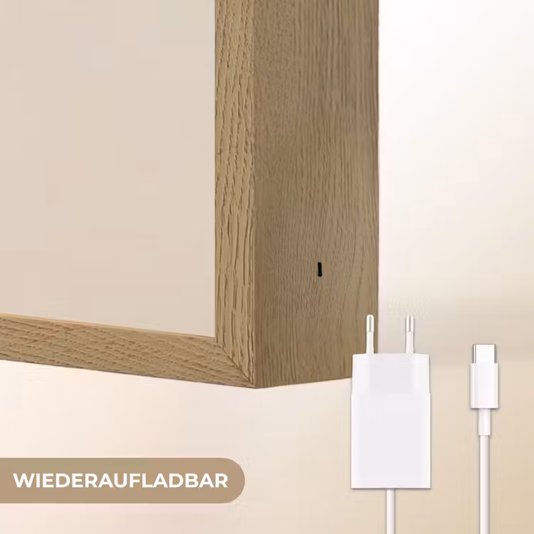 Aap - Roze bloemen - Speels Light Box met batterij (Wandlamp kind) middel -USP_websiteoplaadbaarDE