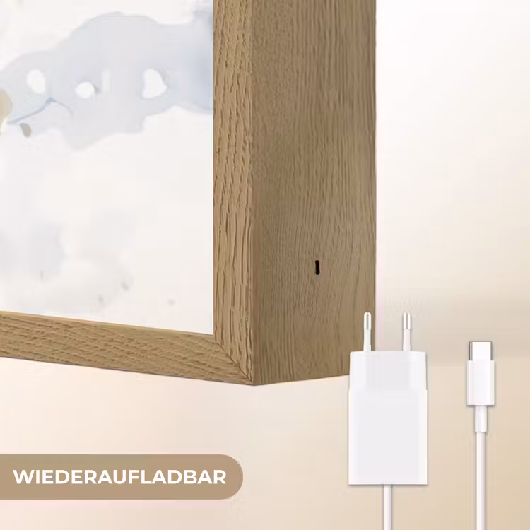 Aap - Dier - Kinderen Light Box met batterij (Wandlamp kind) middel -USP_websiteoplaadbaarDE