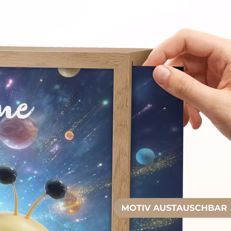 Aliens - Ruimte - Planeten Light Box met batterij (Wandlamp kind) middel -USP_websiteprintDE