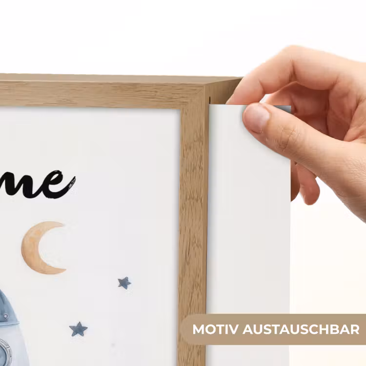 Waterverf - Planeten - Sterren - Raket Light Box met batterij (Wandlamp kind) middel -USP_websiteprintDE