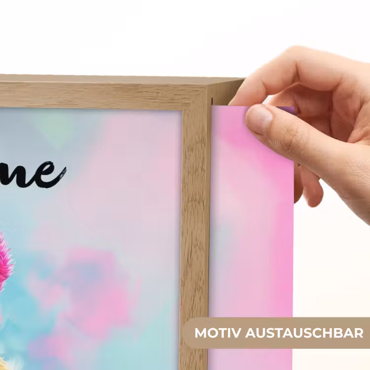 Beer - Kleurrijk - Dier Light Box met batterij (Wandlamp kind) middel -USP_websiteprintDE