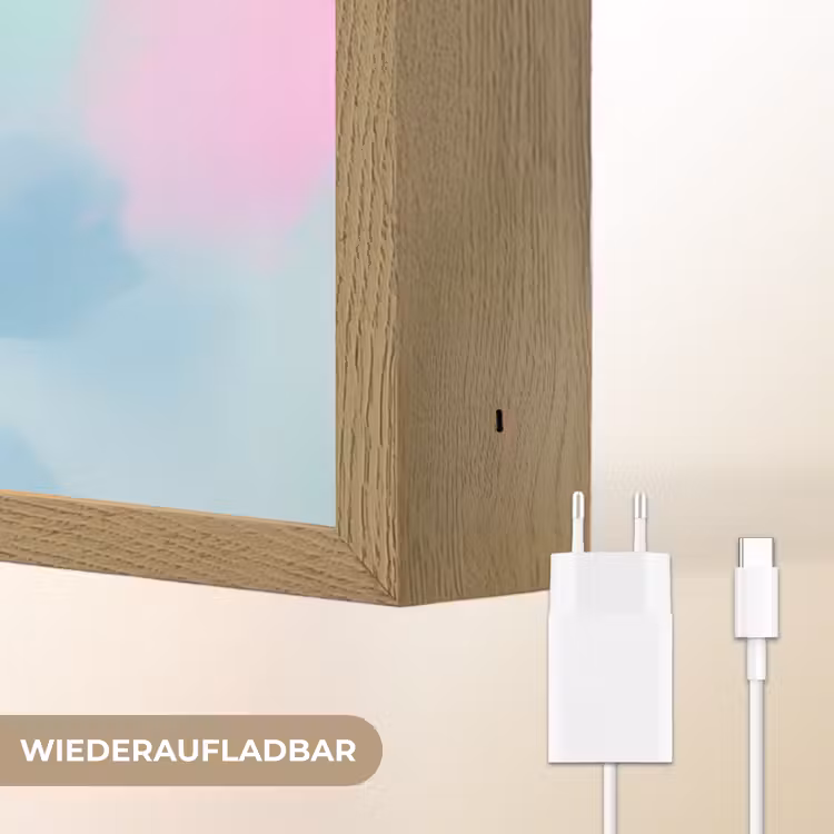 Beer - Kleurrijk - Dier Light Box met batterij (Wandlamp kind) middel -USP_websiteoplaadbaarDE