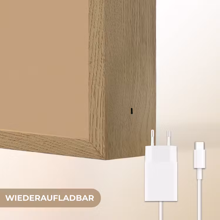 Beer - Minimalistisch - Bruin Light Box met batterij (Wandlamp kind) middel -USP_websiteoplaadbaarDE
