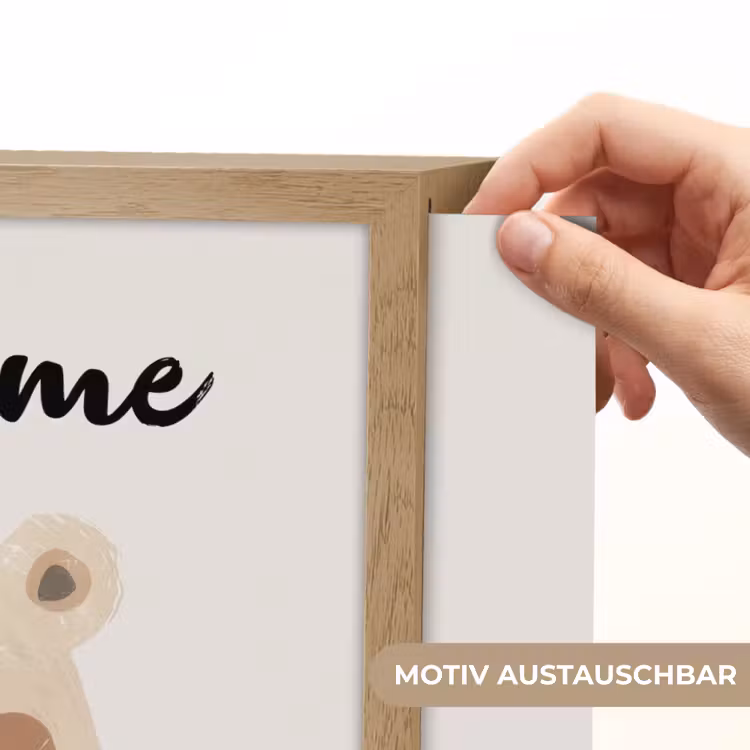 Beer - Dier - Wilde dieren Light Box met batterij (Wandlamp kind) middel -USP_websiteprintDE
