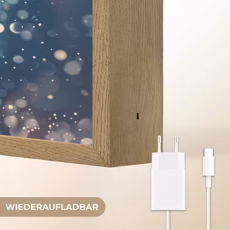 Basketbal - Vuur - Sport - Blauw - Oranje Light Box met batterij (Wandlamp kind) middel -USP_websiteoplaadbaarDE
