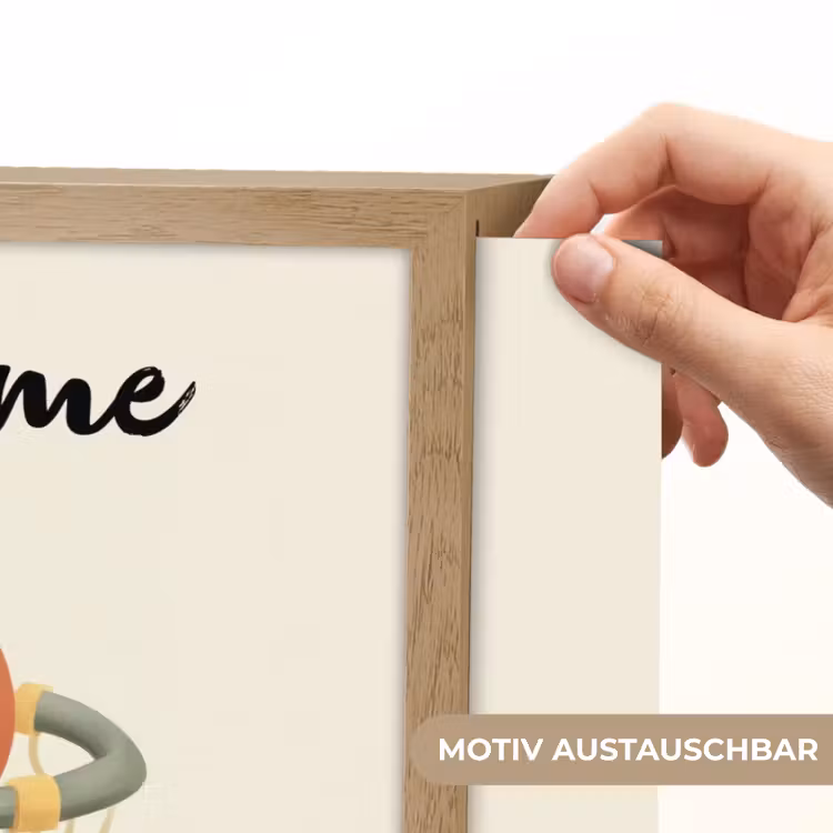 Basketbal - Net - Oranje Light Box met batterij (Wandlamp kind) middel -USP_websiteprintDE