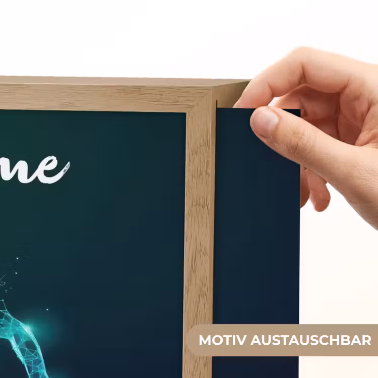 Basketbalspeler - Digitaal - Groen - Blauw Light Box met batterij (Wandlamp kind) middel -USP_websiteprintDE