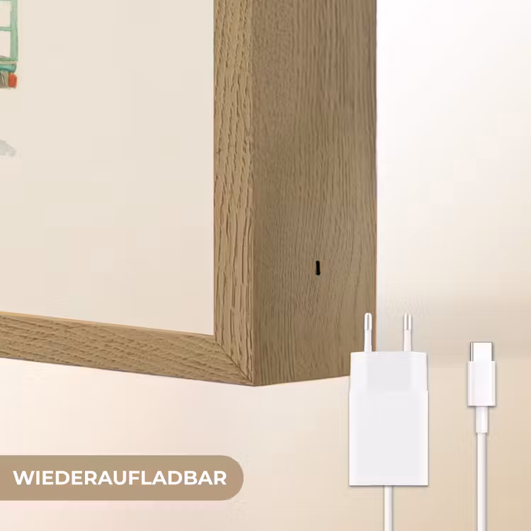 Betonmixer - Getekend - Groen Light Box met batterij (Wandlamp kind) middel -USP_websiteoplaadbaarDE